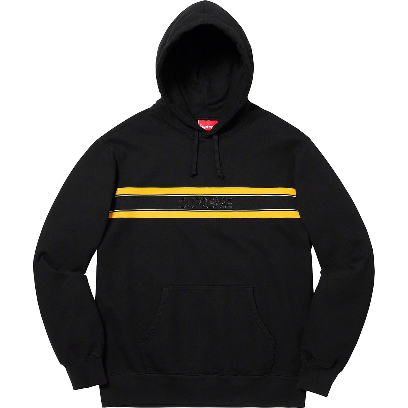 Chest Stripe Logo Hooded Sweatshirt view 5
